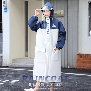 极速雨衣女款 全身防暴雨电动电瓶车户外徒步单人连体拼色成人 长款