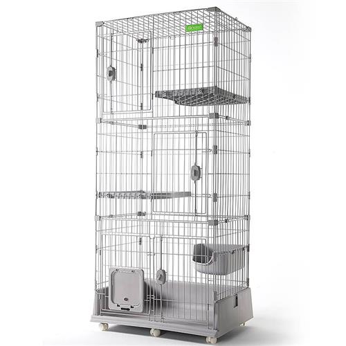 创逸猫笼子家用大尺码大自由空间猫别墅室内带猫门双三四层猫用品