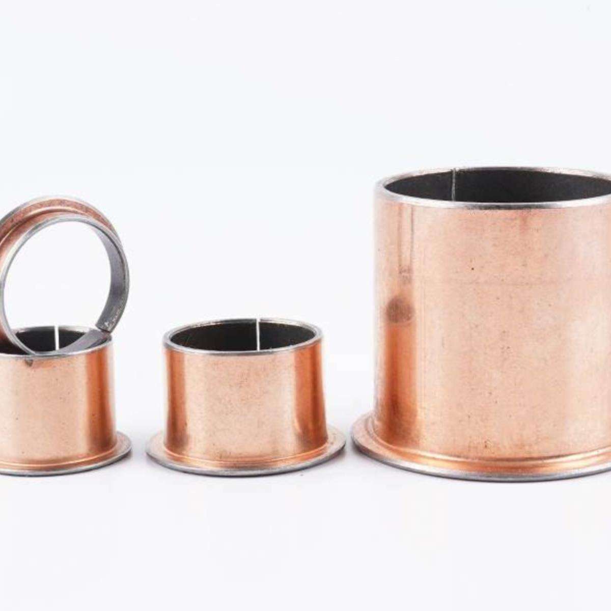 自润滑无油导套MDZF12 15 16 18 20 肩型干式衬套 翻边复合轴承