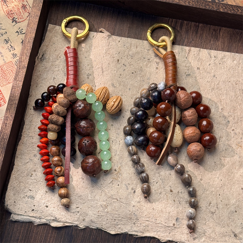 满愿种子文琪同款包挂新中式天然菩提子编织复古民族风文艺包挂饰,服饰配件/皮带/帽子/围巾,包挂件,淘宝优惠券,粉丝福利购,淘宝优惠卷