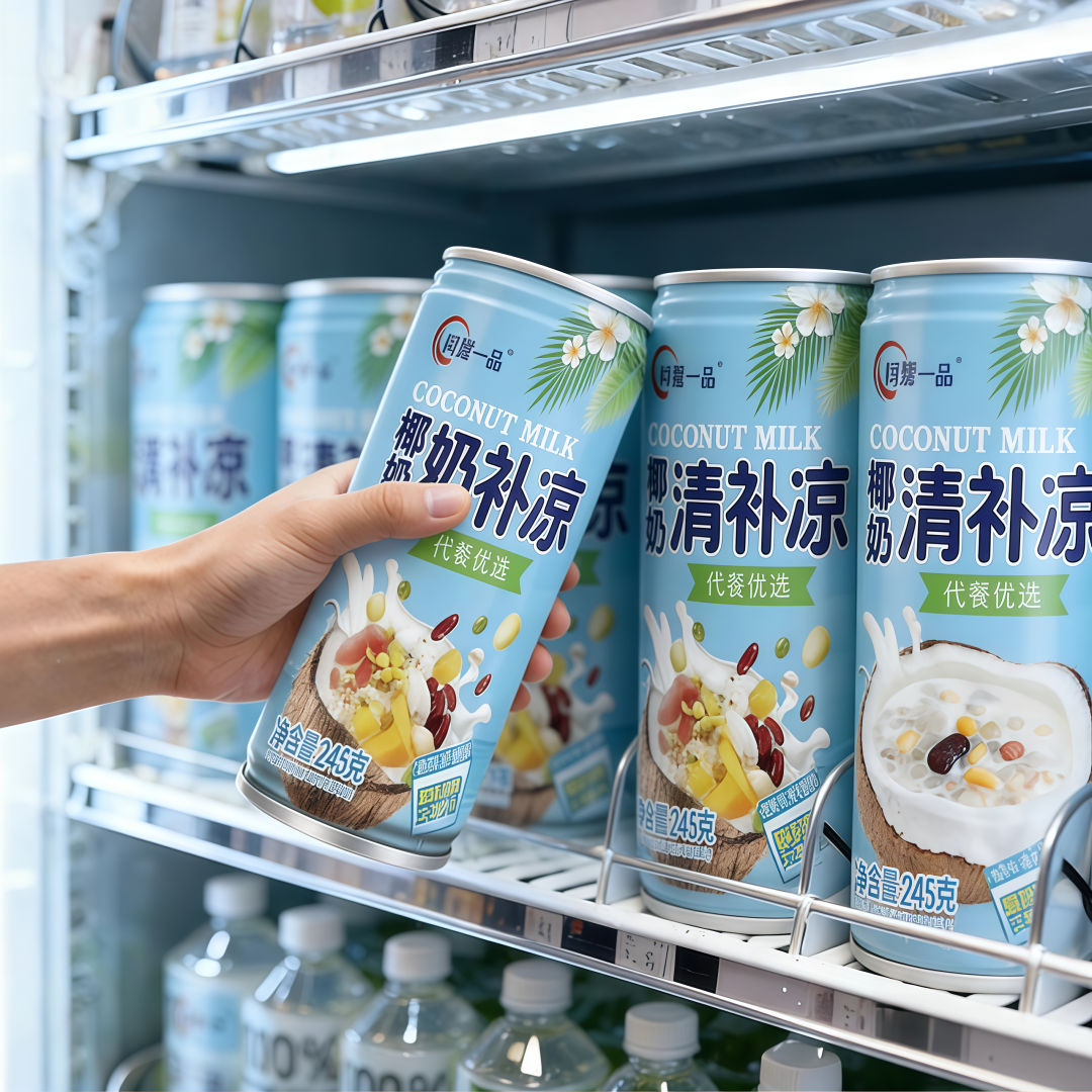 海南特产椰奶清补凉植物蛋白饮料谷物杂粮甜品饮品小吃国罐装饮料