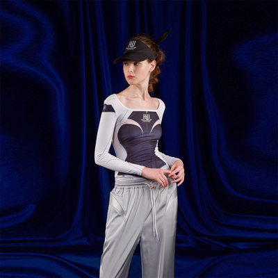 HUMANUNIFORM尤尼馥指定合作店铺 印花图案方领长袖