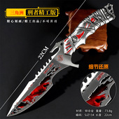 游戏周边武器C 17厘米三角洲复合弓合金金属兵器COS道具未开刃