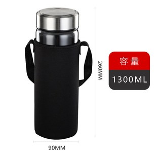 单层大容量玻璃杯家用便携车载茶水分离水杯高硼硅V玻璃杯定制水