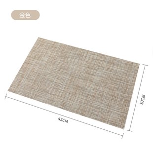 餐垫PVC隔热垫餐桌垫w碗垫子家用防热垫餐厅杯垫西餐垫2片装 日式