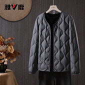 轻薄羽绒服短款 雅鹿官方新品 男士 百搭保暖轻便内胆好看独特流行