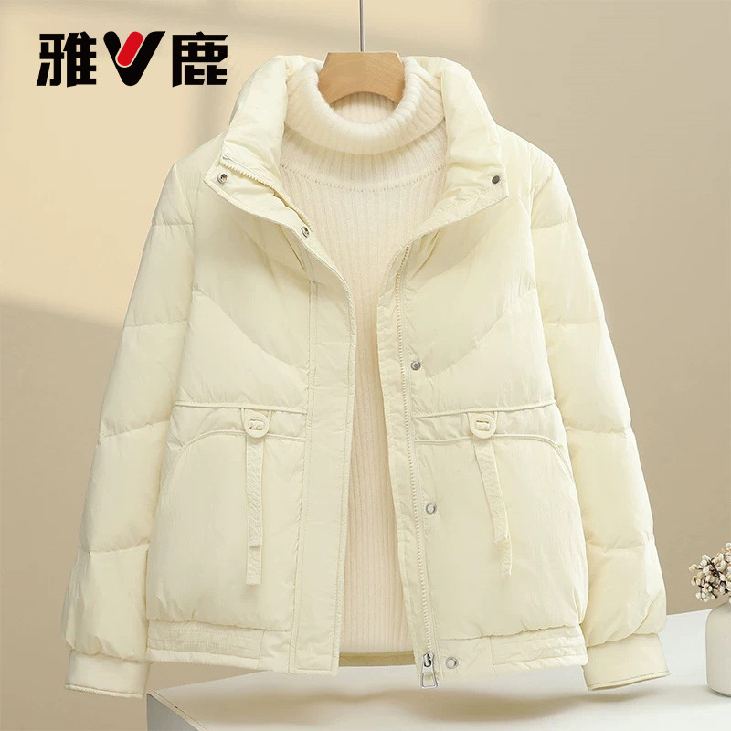 雅鹿时尚百搭保暖加厚羽绒服图片