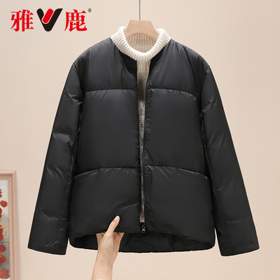2024年雅鹿冬季加厚短款羽绒女款短款保暖羽绒服YD501Z04040