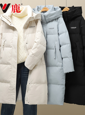 2025雅鹿休闲冬季加厚时尚女士保暖中长款羽绒服YL901X06830