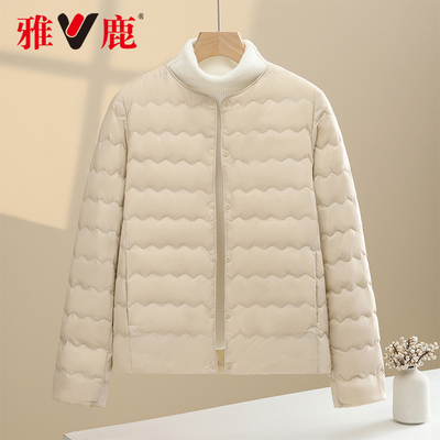 雅鹿冬季加厚短款羽绒服