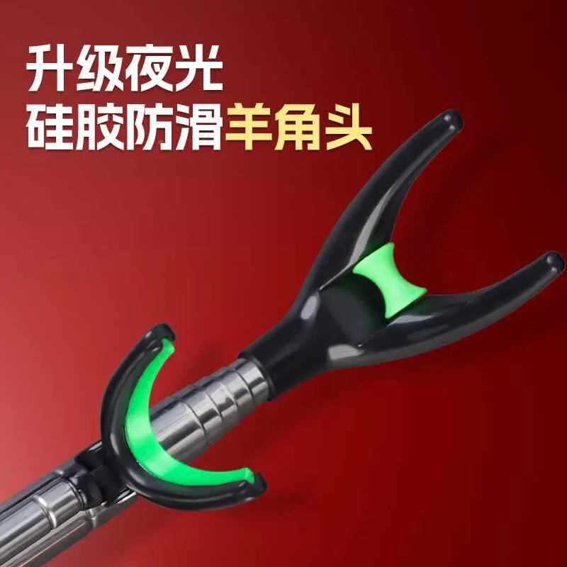 熊火-大物杆鱼竿支架升级地炮不锈钢插台支架可拆卸伸缩钓鱼
