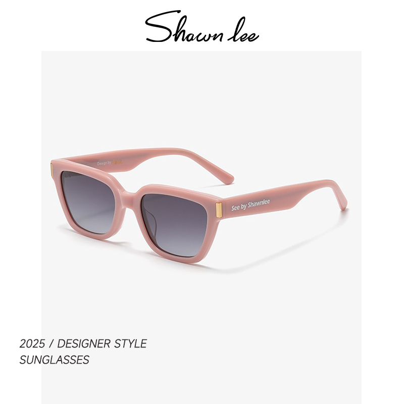 粉色紫外线遮阳时尚太阳镜