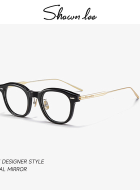 Shawnlee眼镜架显脸小女钛架超轻防蓝光近视可配度数舒适男款大脸