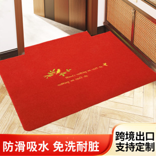 厨房浴室防滑吸水脚垫 家用入户门蹭灰地垫 拉绒客厅卧室门厅地垫