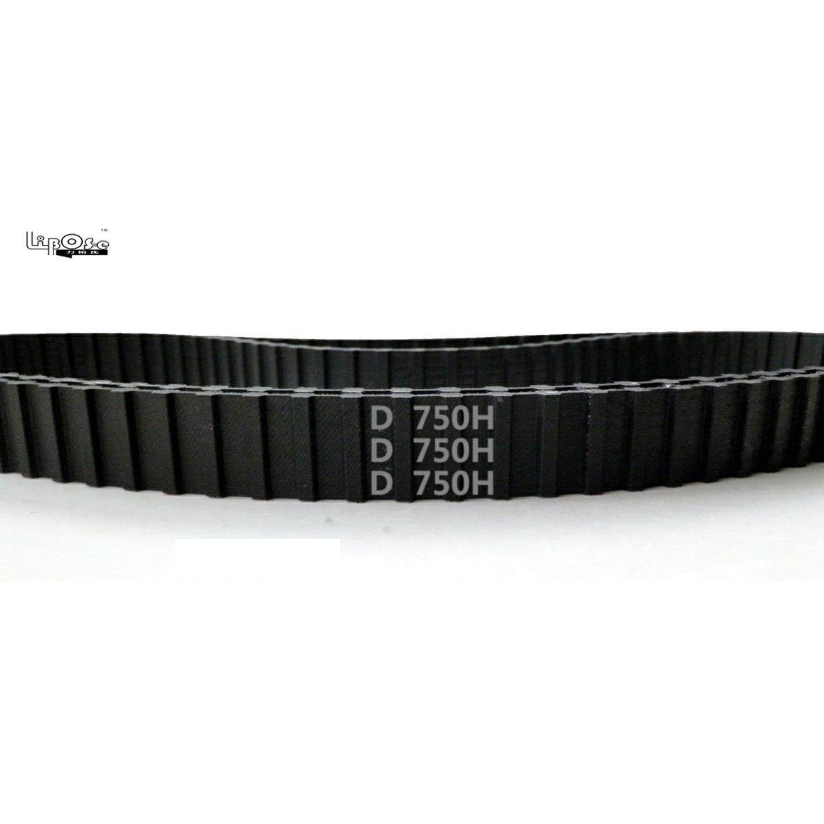 双面齿 DA 750H 150齿 氯丁胶  黑色橡胶 同步带 梯形齿 传动带