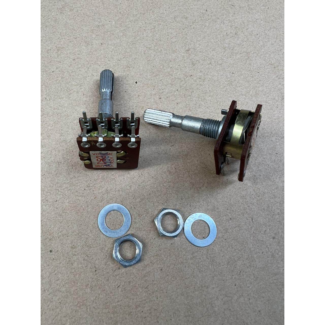 台湾 148型双联8脚电位器 A50K A100K 两种 柄长30mm 全新