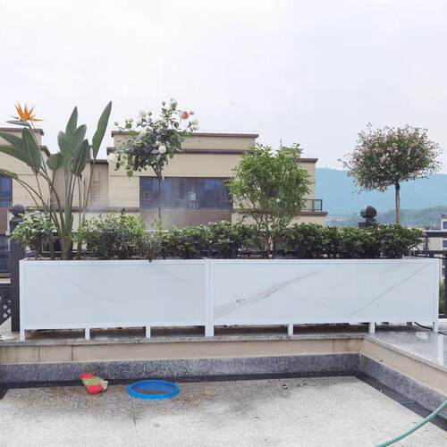 瓷砖花箱铝合金框架蔬菜种植箱天台楼顶种菜箱家用大号花盆种菜盆