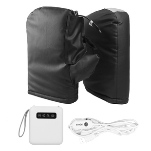 充电加热手把套摩托车电动车冬季USB电暖加厚保暖车把手双面发热