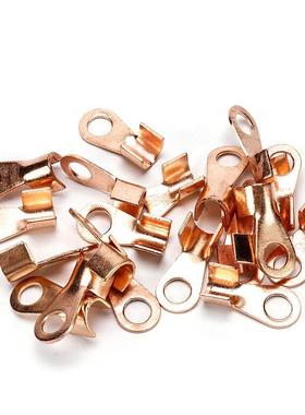 伊莱科OT-400AOT系列端子头开口紫铜接线端子铜鼻子10个装