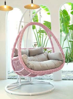 阳用吊篮椅懒人台小掉椅公主吊篮藤家椅GMO单人网红型摇篮椅室内