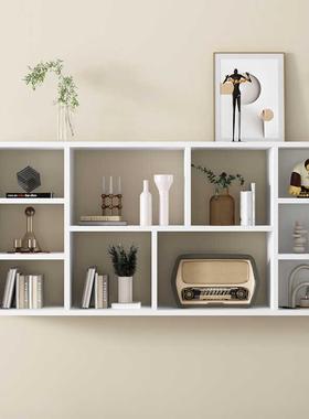 墙面书架置物架挂收柜纳柜客厅吊柜壁柜壁式调桌面书书FNR架料柜t