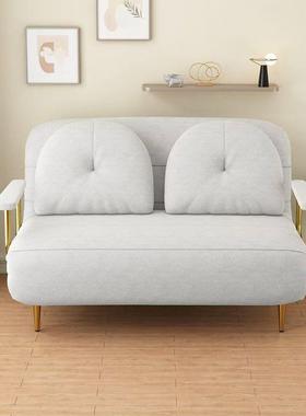 DOI折沙叠油发床双人小户型奶多功能单床人床上简约家具可坐云朵