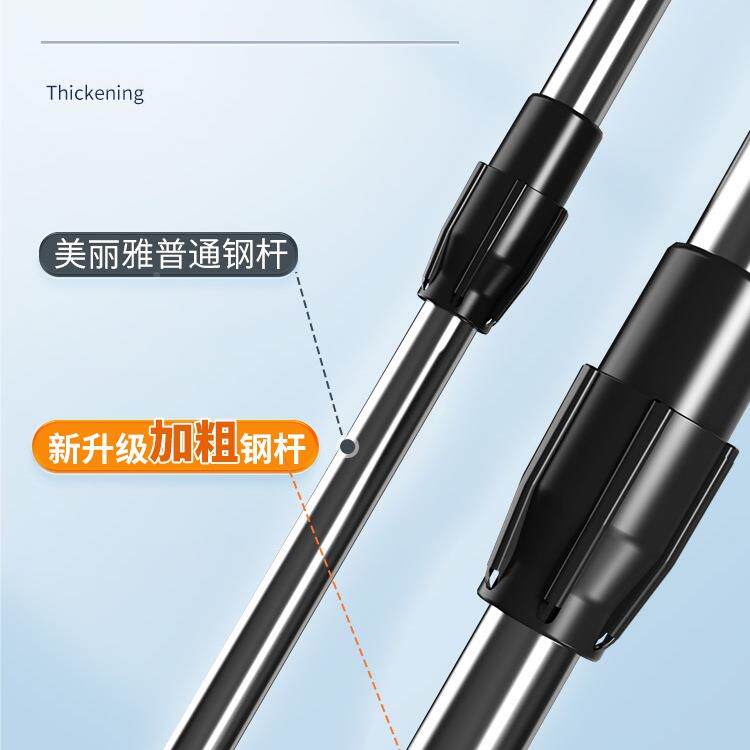 平板拖懒把UOY家用夹人一拖瓷砖地净布托墩布不锈毛钢木地板巾