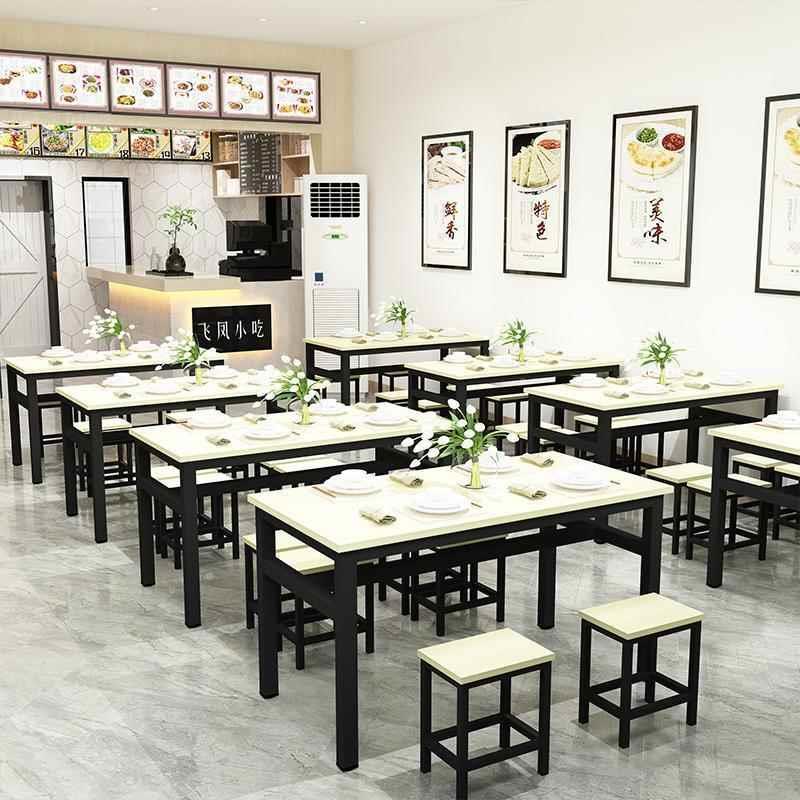 jzg商用餐桌椅组合吃店食INX堂桌饭小店快餐椅大排档餐馆