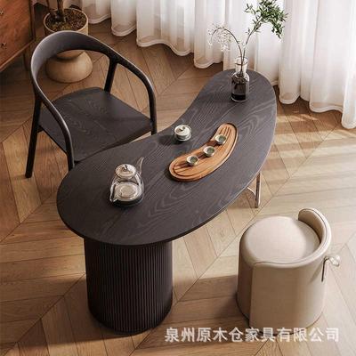 中茶式新阳桌台小户茶LPJ桌书桌一体具茶台一整套岩板茶椅组合家