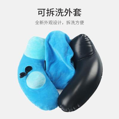 跨境儿童护颈枕卡通午睡神器学生旅行枕驼峰车载护脖枕充气u型枕