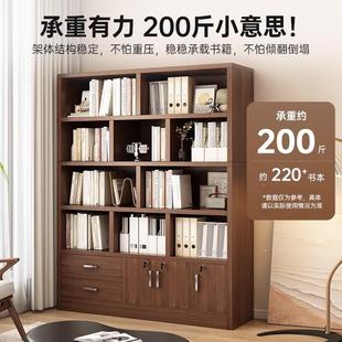 书柜储柜一厅体客置展示柜靠墙带UGJ物门柜子办公室物柜家用落地