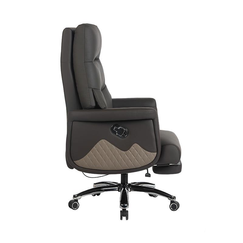 电脑椅家舒适久坐办公椅皮老板椅可躺按摩大班质椅商MGR座务椅用