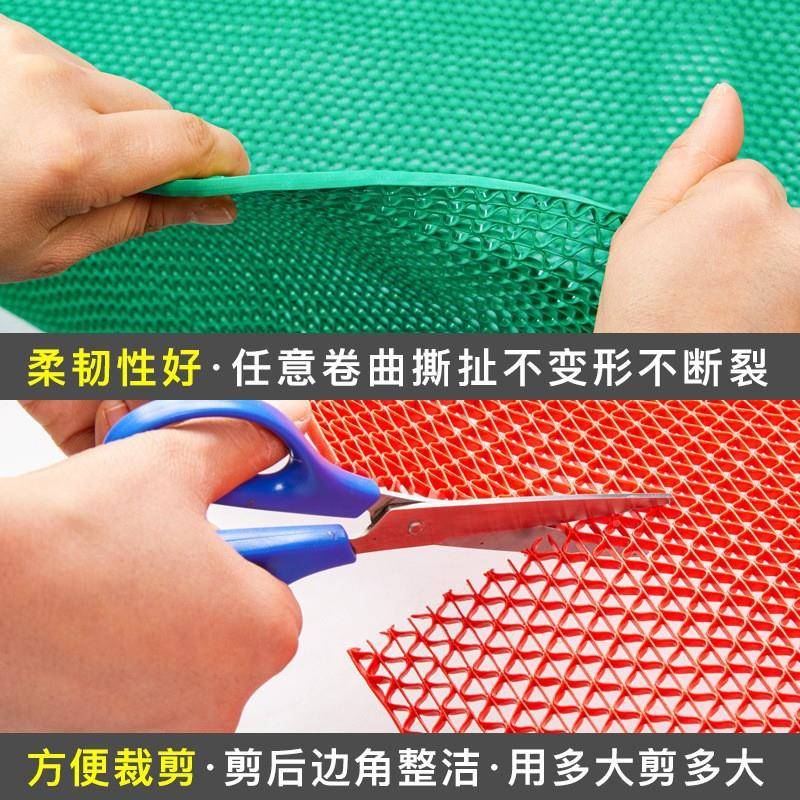 S形格红色约4.无品牌/5毫米厚镂空P泳VC地垫疏水地耐磨池浴室防网