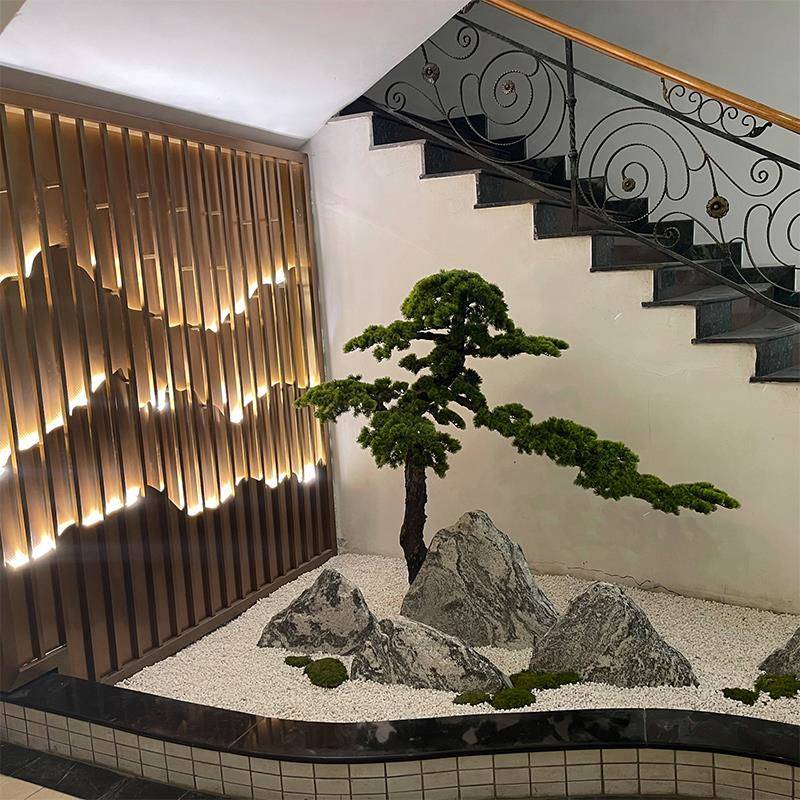 天然白子景OAF观铺路盆鹅石卵石鱼缸多肉装栽铺面饰白色大小石头