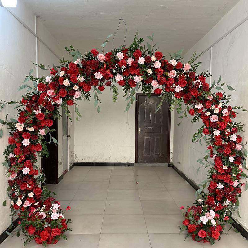 背景ltao1016饰架子门拱门铁艺布置场景圆半形满装花双杆拱门大门,节庆用品/礼品,陪嫁用品套装,淘宝优惠券,粉丝福利购,淘宝优惠卷