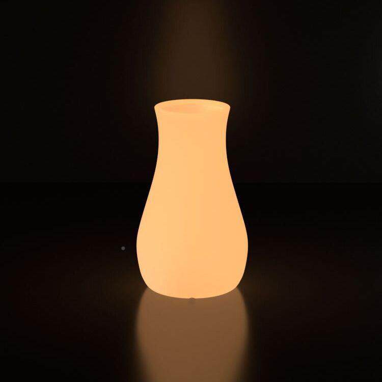 清LED创意花瓶小夜灯七彩UPT厅酒吧个性插充花台灯电装饰餐吧氛围