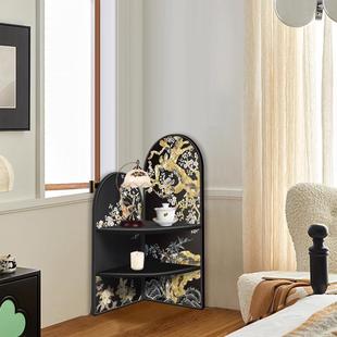 客柜收厅转角墙角落地装 饰摆件夹缝古置物BAD架中风纳矮柜卧室床