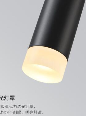 现代极简高餐厅吊灯创灯意个性设计师公寓墅别楼梯黑色YBM端卧室