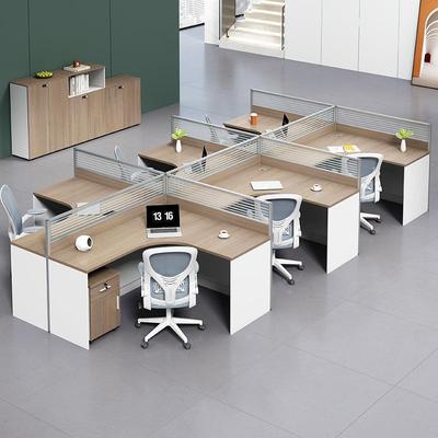 现职简员办公Y-屏风26桌椅组合6人位约代办室卡座双人4公人屏风隔