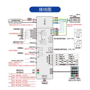 ZD中大2力德ZBLD.C20ZBLD.C20400LR低压4V流无 刷减速电机驱动控