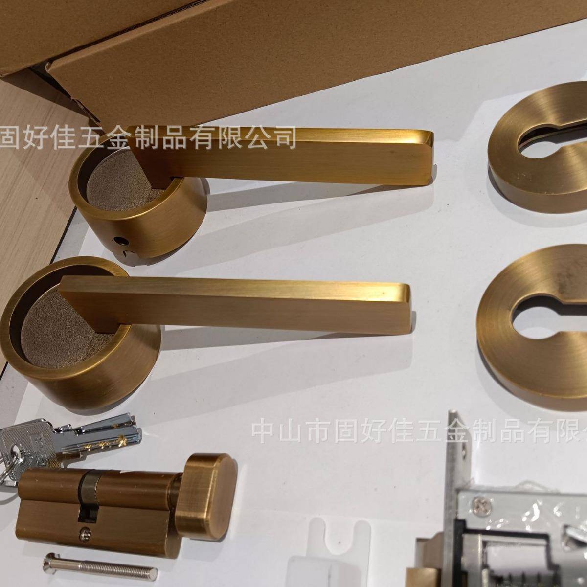 家直供极简生态门锁室静音磁房厂吸门锁卧室静REH音磁吸分内体锁