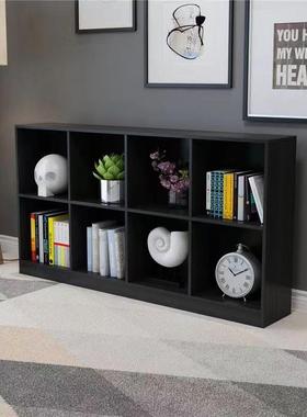 黑色八格柜书柜格子自由组合物架储置物柜边收纳床柜柜落666地展