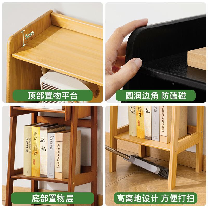 书架落地梯置物架靠架墙储物柜形客厅卧室多层多肉花角墙展示DDO
