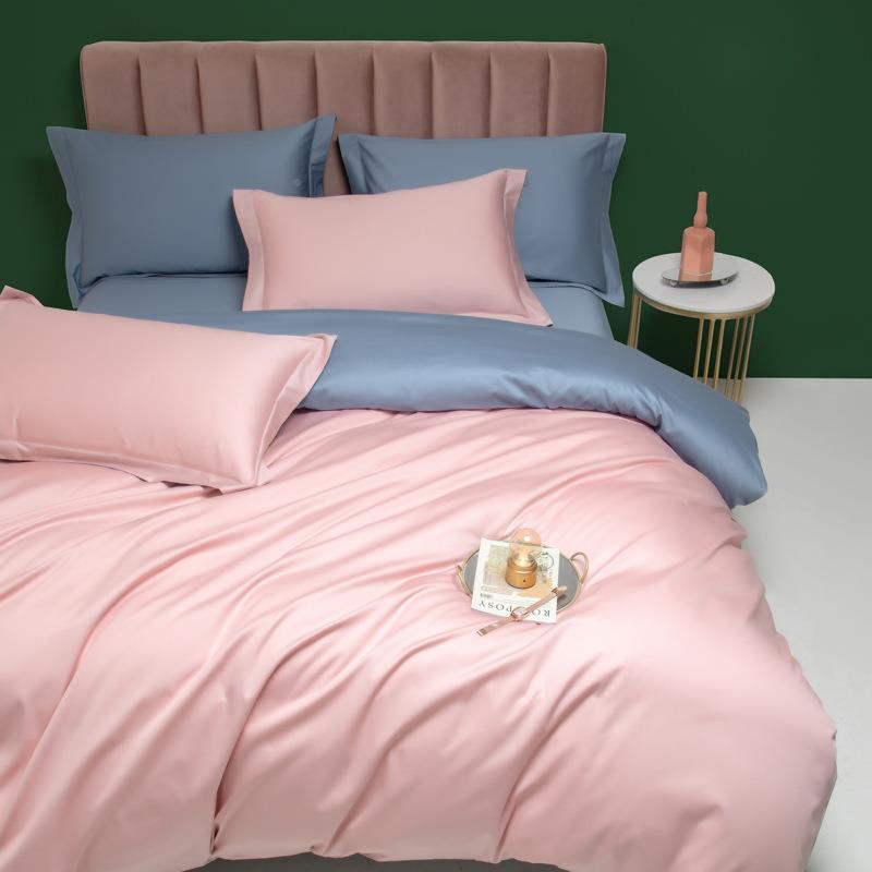 棉1床0支轻奢全棉ZJL贡缎柔软丝滑纯0色单被套100s纯上用品单品被
