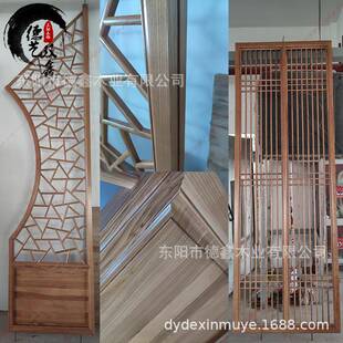 中式实木月洞门多宝阁玄关客仿拱KZY门隔断月亮门古博古架厅置物