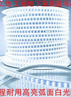 le照d灯带100米220V户室外工141程3明户外防水养殖塔吊工地地下24