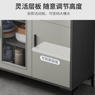 L6Y茶水柜子储URJ物柜餐物边柜现代简约轻酒收柜靠墙客奢厅置柜纳