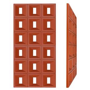 L6Y 修网红空心砖背 轻质PU九宫格水泥构件砖室内隔断店铺门头装