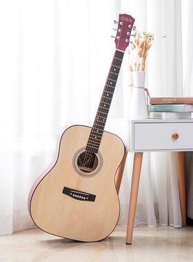 圆XNH角寸复古1木吉他初学者学生女男民谣吉乐他新4手入门木吉他