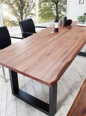 实椅木l见详情o约ft议桌工作台电脑桌洽谈桌办公桌简现代大型长会